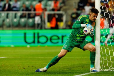 Anatoliy Trubin, Ukrayna ve Fransa milli takımları arasında oynanan 2026 Dünya Kupası ön eleme maçında görüldü (Maciej Rogowski / Ball Raw Images)