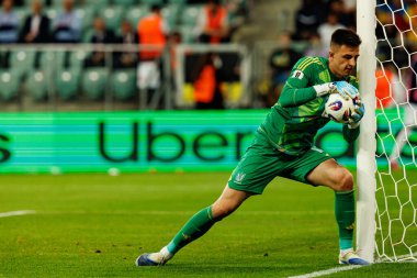 Anatoliy Trubin, Ukrayna ve Fransa milli takımları arasında oynanan 2026 Dünya Kupası ön eleme maçında görüldü (Maciej Rogowski / Ball Raw Images)