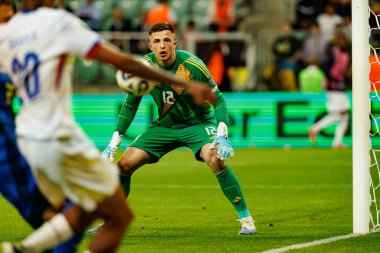 Anatoliy Trubin, Ukrayna ve Fransa milli takımları arasında oynanan 2026 Dünya Kupası ön eleme maçında görüldü (Maciej Rogowski / Ball Raw Images)