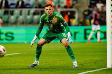 Anatoliy Trubin, Ukrayna ve Fransa milli takımları arasında oynanan 2026 Dünya Kupası ön eleme maçında görüldü (Maciej Rogowski / Ball Raw Images)