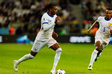 Ukrayna ve Fransa milli takımları (Maciej Rogowski / Ball Raw Images) arasındaki Dünya Kupası 2026 Avrupa ön eleme maçında Michael Olise izledi)