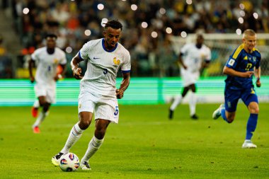 Jules Kounde, Ukrayna ve Fransa milli takımları arasında oynanan 2026 Dünya Kupası ön eleme maçında görüldü (Maciej Rogowski / Ball Raw Images)