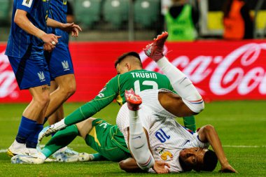 Kylian Mbappe ve Anatoliy Trubin, Ukrayna ve Fransa milli takımları arasında oynanan 2026 Dünya Kupası ön eleme maçında görüldü (Maciej Rogowski / Ball Raw Images)