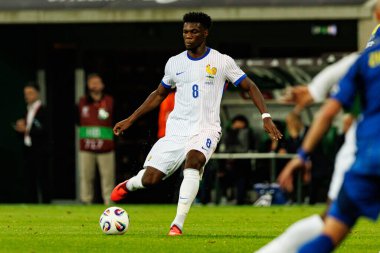 Aurelien Tchouameni, Ukrayna ve Fransa milli takımları arasında oynanan 2026 Dünya Kupası ön eleme maçında görüldü (Maciej Rogowski / Ball Raw Images)