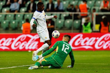 Ousmane Dembele ve Anatoliy Trubin, Ukrayna ve Fransa milli takımları arasında oynanan 2026 Dünya Kupası ön eleme maçında görüldü (Maciej Rogowski / Ball Raw Images)