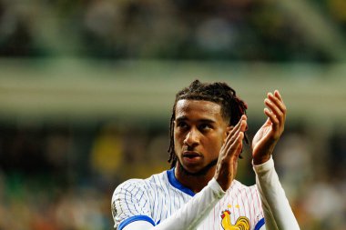 Ukrayna ve Fransa milli takımları (Maciej Rogowski / Ball Raw Images) arasındaki Dünya Kupası 2026 Avrupa ön eleme maçında Michael Olise izledi)