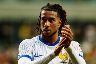 Ukrayna ve Fransa milli takımları (Maciej Rogowski / Ball Raw Images) arasındaki Dünya Kupası 2026 Avrupa ön eleme maçında Michael Olise izledi)