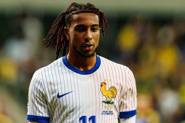 Ukrayna ve Fransa milli takımları (Maciej Rogowski / Ball Raw Images) arasındaki Dünya Kupası 2026 Avrupa ön eleme maçında Michael Olise izledi)