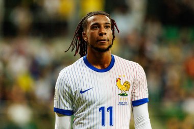 Ukrayna ve Fransa milli takımları (Maciej Rogowski / Ball Raw Images) arasındaki Dünya Kupası 2026 Avrupa ön eleme maçında Michael Olise izledi)