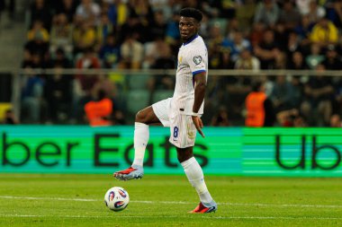 Aurelien Tchouameni, Ukrayna ve Fransa milli takımları arasında oynanan 2026 Dünya Kupası ön eleme maçında görüldü (Maciej Rogowski / Ball Raw Images)