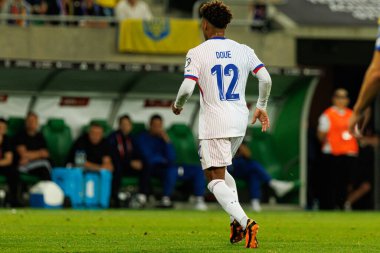 Ukrayna ve Fransa milli takımları (Maciej Rogowski / Ball Raw Images) arasında oynanan Dünya Kupası 2026 Avrupa ön eleme maçında Desire Doue görüldü.)