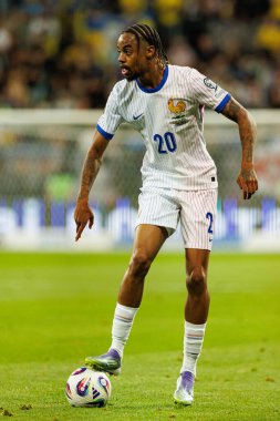 Bradley Barcola, Ukrayna ve Fransa milli takımları arasında oynanan 2026 Dünya Kupası ön eleme maçında görüldü (Maciej Rogowski / Ball Raw Images)