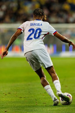 Bradley Barcola, Ukrayna ve Fransa milli takımları arasında oynanan 2026 Dünya Kupası ön eleme maçında görüldü (Maciej Rogowski / Ball Raw Images)