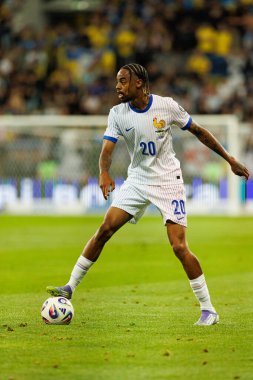 Bradley Barcola, Ukrayna ve Fransa milli takımları arasında oynanan 2026 Dünya Kupası ön eleme maçında görüldü (Maciej Rogowski / Ball Raw Images)