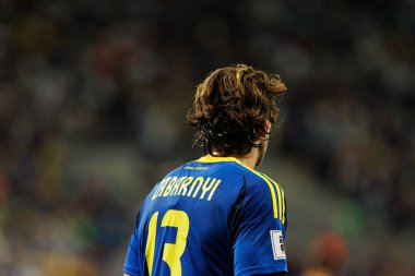 Ilya Zabarnyi, Ukrayna ve Fransa milli takımları arasında oynanan 2026 Dünya Kupası ön eleme maçında görüldü (Maciej Rogowski / Ball Raw Images)