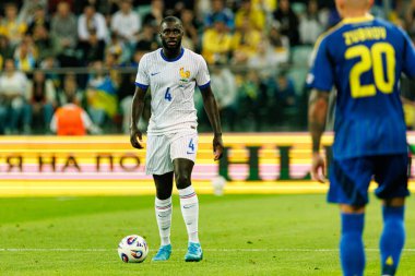 Dayot Upamecano, Ukrayna ve Fransa milli takımları arasında oynanan 2026 Dünya Kupası ön eleme maçında görüldü (Maciej Rogowski / Ball Raw Images)