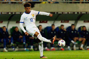 Ukrayna ve Fransa milli takımları (Maciej Rogowski / Ball Raw Images) arasında oynanan Dünya Kupası 2026 Avrupa ön eleme maçında Desire Doue görüldü.)