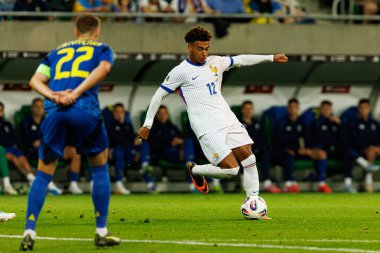 Ukrayna ve Fransa milli takımları (Maciej Rogowski / Ball Raw Images) arasında oynanan Dünya Kupası 2026 Avrupa ön eleme maçında Desire Doue görüldü.)