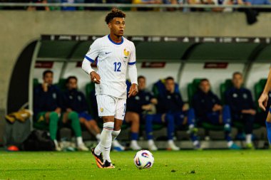 Ukrayna ve Fransa milli takımları (Maciej Rogowski / Ball Raw Images) arasında oynanan Dünya Kupası 2026 Avrupa ön eleme maçında Desire Doue görüldü.)