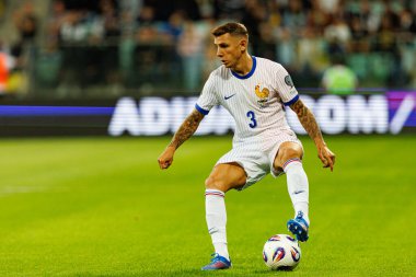 Lucas Digne, Ukrayna ve Fransa milli takımları arasında oynanan 2026 Dünya Kupası ön eleme maçında görüldü (Maciej Rogowski / Ball Raw Images)