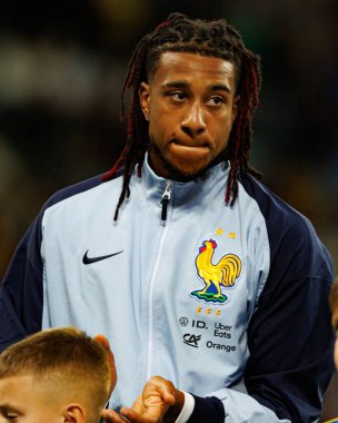 Ukrayna ve Fransa milli takımları (Maciej Rogowski / Ball Raw Images) arasındaki Dünya Kupası 2026 Avrupa ön eleme maçında Michael Olise izledi)