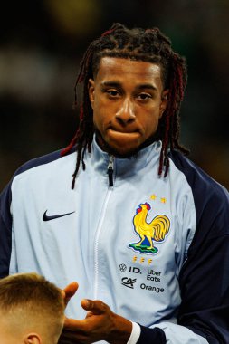 Ukrayna ve Fransa milli takımları (Maciej Rogowski / Ball Raw Images) arasındaki Dünya Kupası 2026 Avrupa ön eleme maçında Michael Olise izledi)