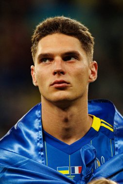 Georgiy Sudakov, Ukrayna ve Fransa milli takımları arasında oynanan 2026 Dünya Kupası ön eleme maçında görüldü (Maciej Rogowski / Ball Raw Images)