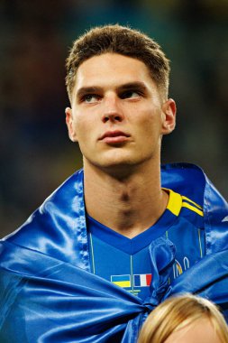 Georgiy Sudakov, Ukrayna ve Fransa milli takımları arasında oynanan 2026 Dünya Kupası ön eleme maçında görüldü (Maciej Rogowski / Ball Raw Images)