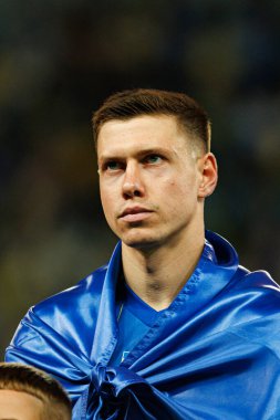 Mykola Matviyenko, Ukrayna ve Fransa milli takımları arasında oynanan 2026 Dünya Kupası ön eleme maçında görüldü (Maciej Rogowski / Ball Raw Images)