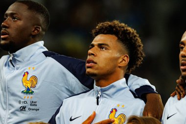 Ukrayna ve Fransa milli takımları (Maciej Rogowski / Ball Raw Images) arasında oynanan Dünya Kupası 2026 Avrupa ön eleme maçında Desire Doue görüldü.)