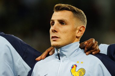 Lucas Digne, Ukrayna ve Fransa milli takımları arasında oynanan 2026 Dünya Kupası ön eleme maçında görüldü (Maciej Rogowski / Ball Raw Images)