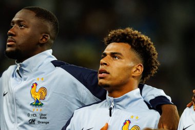 Ukrayna ve Fransa milli takımları (Maciej Rogowski / Ball Raw Images) arasında oynanan Dünya Kupası 2026 Avrupa ön eleme maçında Desire Doue görüldü.)