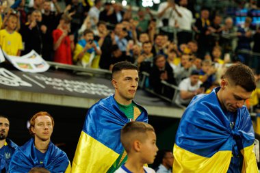 Anatoliy Trubin, Ukrayna ve Fransa milli takımları arasında oynanan 2026 Dünya Kupası ön eleme maçında görüldü (Maciej Rogowski / Ball Raw Images)