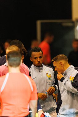 Jules Kounde, Ukrayna ve Fransa milli takımları arasında oynanan 2026 Dünya Kupası ön eleme maçında görüldü (Maciej Rogowski / Ball Raw Images)