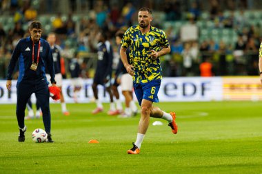 Ivan Kalyuzhnyi, Ukrayna ve Fransa milli takımları arasında oynanan 2026 Dünya Kupası ön eleme maçında görüldü (Maciej Rogowski / Ball Raw Images)