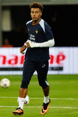 Ukrayna ve Fransa milli takımları (Maciej Rogowski / Ball Raw Images) arasında oynanan Dünya Kupası 2026 Avrupa ön eleme maçında Desire Doue görüldü.)