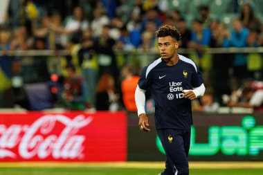 Ukrayna ve Fransa milli takımları (Maciej Rogowski / Ball Raw Images) arasında oynanan Dünya Kupası 2026 Avrupa ön eleme maçında Desire Doue görüldü.)