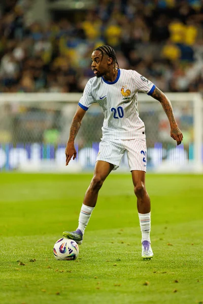 Bradley Barcola, Ukrayna ve Fransa milli takımları arasında oynanan 2026 Dünya Kupası ön eleme maçında görüldü (Maciej Rogowski / Ball Raw Images)