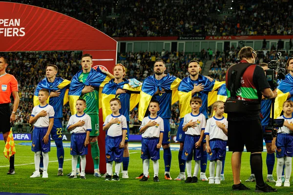 Ukrayna 'nın oyuncuları, Ukrayna ve Fransa milli takımları arasında oynanan 2026 Dünya Kupası ön eleme maçında görüldü (Maciej Rogowski / Ball Raw Images)