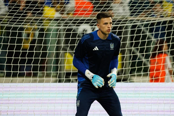 Anatoliy Trubin, Ukrayna ve Fransa milli takımları arasında oynanan 2026 Dünya Kupası ön eleme maçında görüldü (Maciej Rogowski / Ball Raw Images)