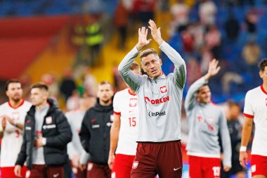 Robert Lewandowski, Polonya ve Finlandiya milli takımları arasında oynanan Dünya Kupası 2026 Avrupa ön eleme maçında görüldü (Maciej Rogowski / Ball Raw Images)