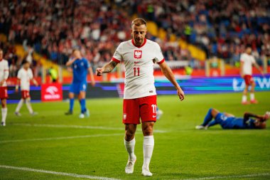 Polonya ve Finlandiya milli takımları arasında oynanan Dünya Kupası 2026 Avrupa ön eleme maçında görülen Kamil Grosicki (Maciej Rogowski / Ball Raw Images))