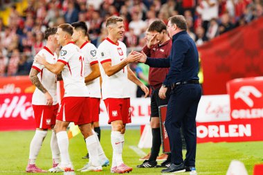 Robert Lewandowski ve Jan Urban, Polonya ve Finlandiya milli takımları arasında oynanan Dünya Kupası 2026 Avrupa ön eleme maçında görüldü (Maciej Rogowski / Ball Raw Images)