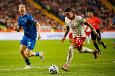 Nicola Zalewski, Polonya ve Finlandiya milli takımları arasında oynanan Dünya Kupası 2026 Avrupa ön eleme maçında görüldü (Maciej Rogowski / Ball Raw Images)