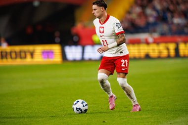 Nicola Zalewski, Polonya ve Finlandiya milli takımları arasında oynanan Dünya Kupası 2026 Avrupa ön eleme maçında görüldü (Maciej Rogowski / Ball Raw Images)