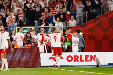  Robert Lewandowski, Polonya ve Finlandiya milli takımları arasındaki Dünya Kupası 2026 Avrupa ön eleme maçında gol üstüne gol atarken görüldü (Maciej Rogowski / Ball Raw Images)