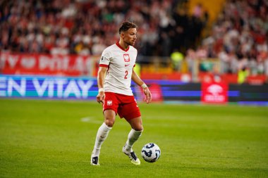 Matty Cash, Polonya ve Finlandiya milli takımları arasında oynanan Dünya Kupası 2026 Avrupa ön eleme maçında görüldü (Maciej Rogowski / Ball Raw Images)