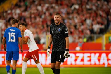 Jesse Joronen, Polonya ve Finlandiya milli takımları arasında oynanan 2026 Dünya Kupası ön eleme maçında görüldü (Maciej Rogowski / Ball Raw Images)