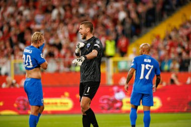 Jesse Joronen, Polonya ve Finlandiya milli takımları arasında oynanan 2026 Dünya Kupası ön eleme maçında görüldü (Maciej Rogowski / Ball Raw Images)
