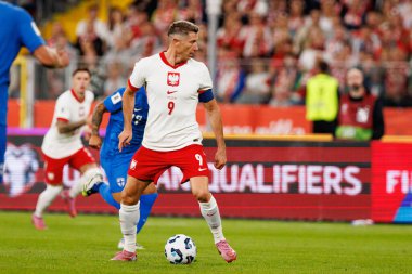 Robert Lewandowski, Polonya ve Finlandiya milli takımları arasında oynanan Dünya Kupası 2026 Avrupa ön eleme maçında görüldü (Maciej Rogowski / Ball Raw Images)